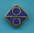 Brass square, lapis, circle over line.JPG