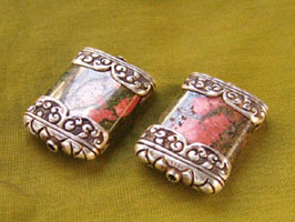 Capped Flat Pink and Green