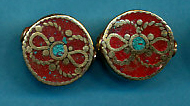 Circle Flower Design coral