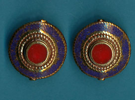 Circle in Disc Lapis Coral