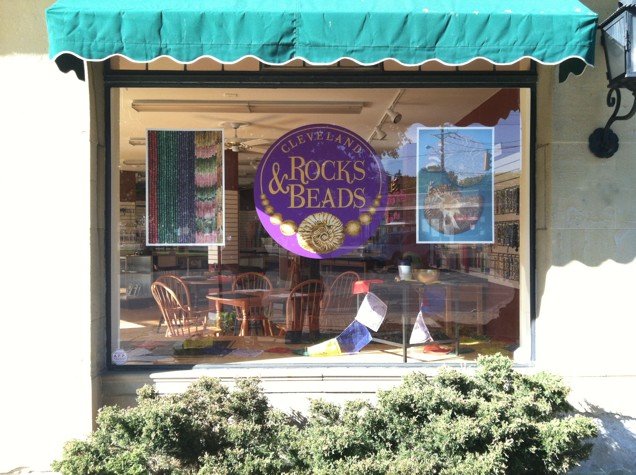 Cleveland Rocks and Beads Window