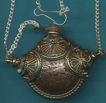 Copper Coin Bottle Necklace