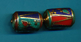 Cylindrical Floral Brass