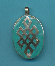 Endless Knot Turq. Resin