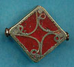 Filigree Square coral