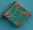 Filigree Square turquoise