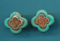 Flower Shape Turq. Coral Center