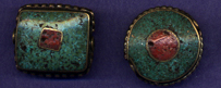 Inlayed Brass Bead Turquoise