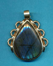 Labradorite Tear Drop with Lacy Silver.JPG