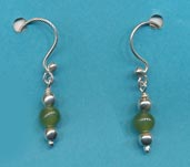 Natural Jade Dangle Earrings