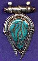 Nilofur Assymetrical Turquoise