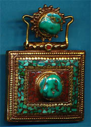 Nilofur Circle and Box Shape, Brass