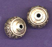 Nilofur Small Scroll Bead 2 cm fat