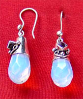 Opalized Glass Earrings