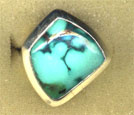 Ring geometric turquoise