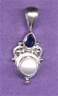 Shakya Two Stone Ball on Bottom Pendant