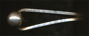 Silver Ball Closure Bracelet
