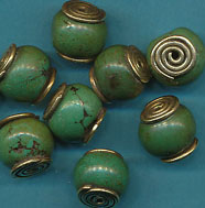 Spiral Capped Turquoise