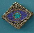 Square Filigree Lapis and Turq.