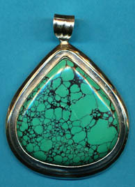 Turquoise Teardrop Pendant